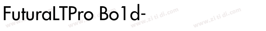 FuturaLTPro Bo1d字体转换